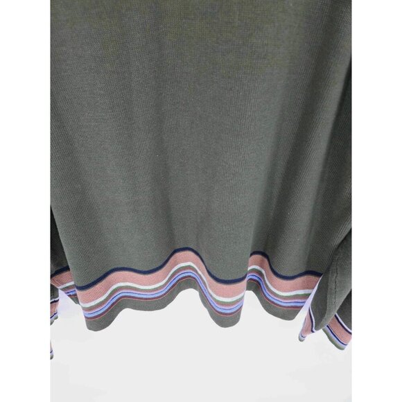 J. Crew Men's Green Vintage Knit Striped Sweater Size XXL - Picture 6 of 6